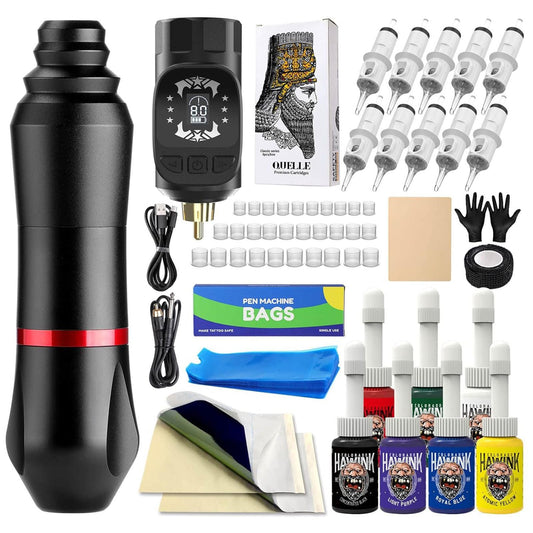 Hawink Wireless Beginner Tattoo Machine Pen Kit With Battery