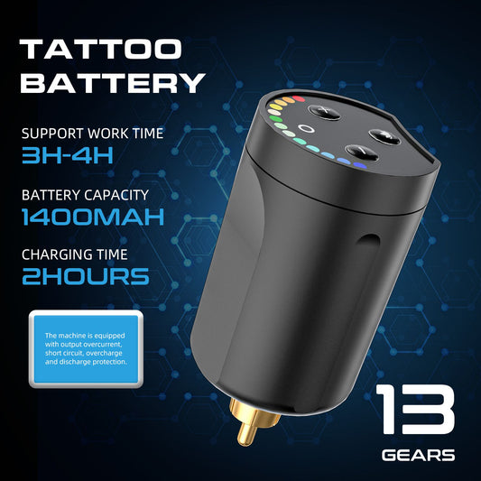 Wireless Tattoo Battery 1400mAh for RCA Tattoo Machine Pen