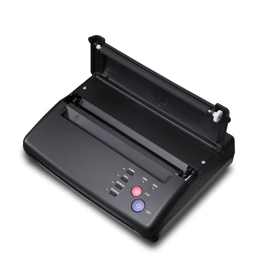 Tattoo Stencil Transfer Machine Black Thermal Copier Maker For Transfer Papers 20 Pcs Transfer Paper - Hawink