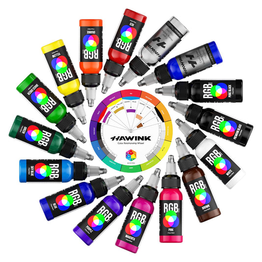 Hawink RGB Tattoo Ink Pure Black 1 oz(30ml)
