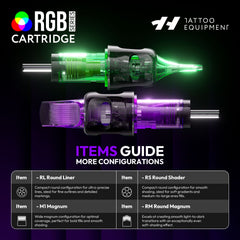 Hawink RGB Finger Ledge Tattoo Cartridges Needles Mixed Pack 50Pcs/box(for US, EU)