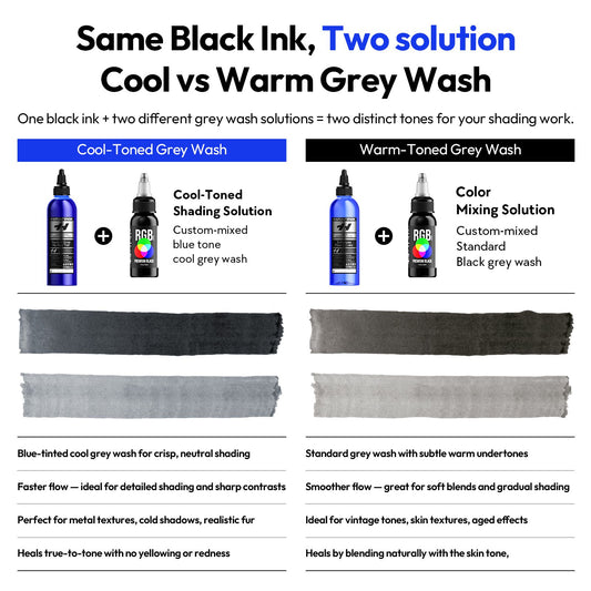 Hawink Tattoo Ink Shading Solution and Color Mixing Solution 8OZ Set