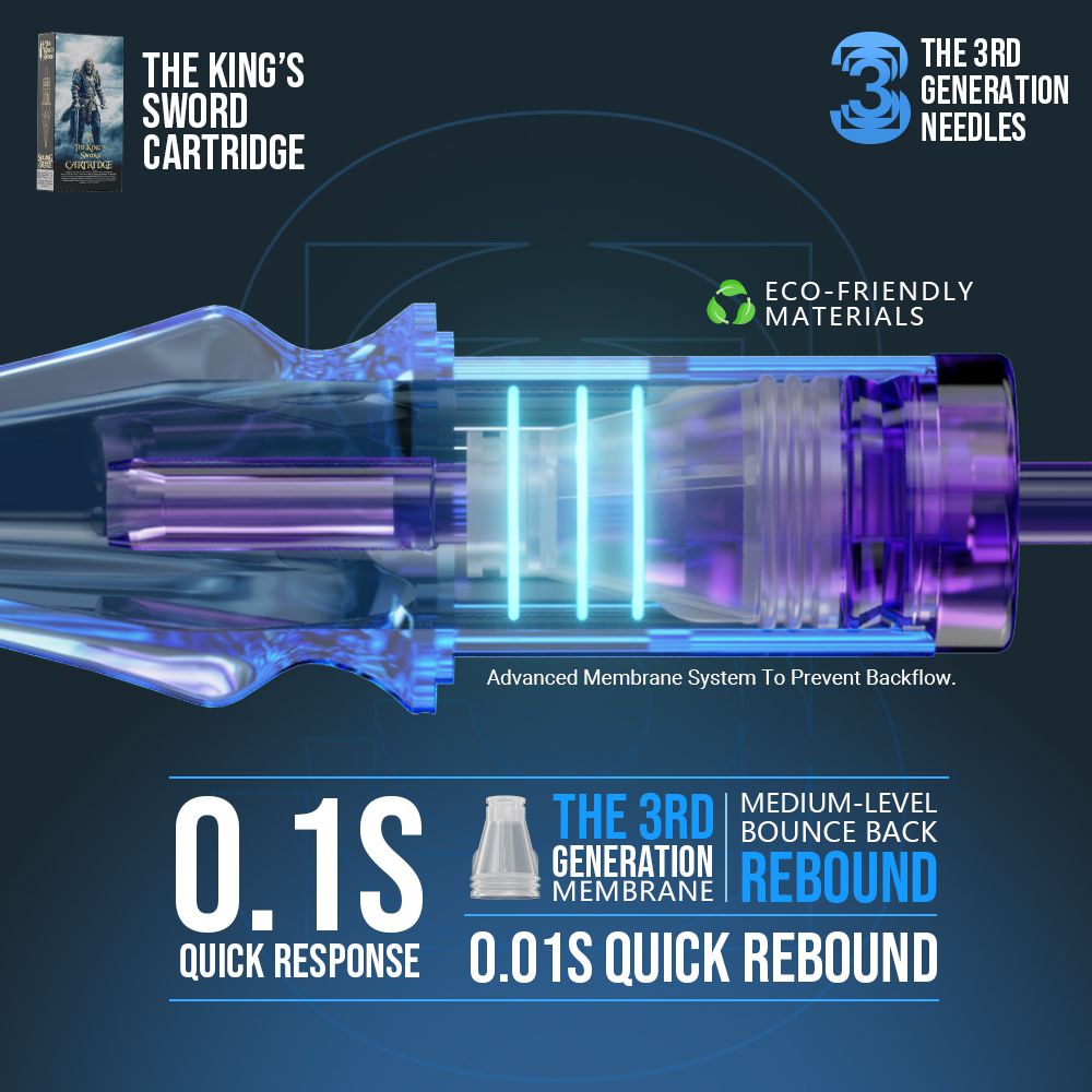 Solong Tattoo Needle Cartridge Curved Magnum RM