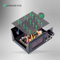 Aluminum Digital LCD Display Black Color P106-1 Tattoo Power Supply+Foot Pedal+Clip - Hawink