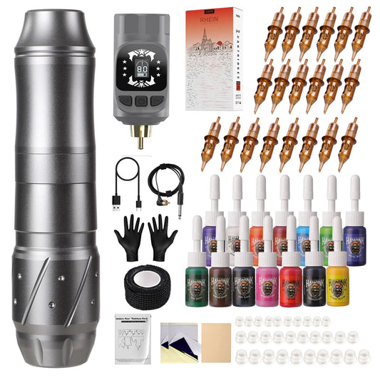 Hawink Complete Wireless Rotary Tattoo Machine Kit