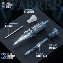 PFARRER Tattoo Needle Cartridge Round Liner #10 #12 Magnum 20Pcs