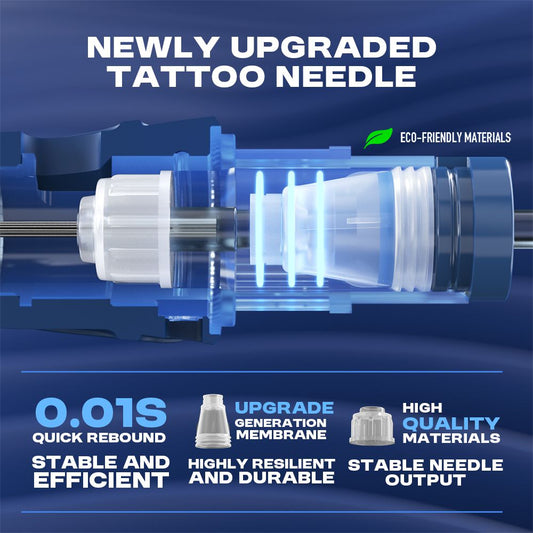Hawink Fangs Tattoo Finger Ledge Cartridges Needles Round Liner 0.30mm 0.35mm