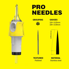 Quelle Tattoo Finger Ledge Cartridges Needles Round Liner 0.30mm 0.35mm