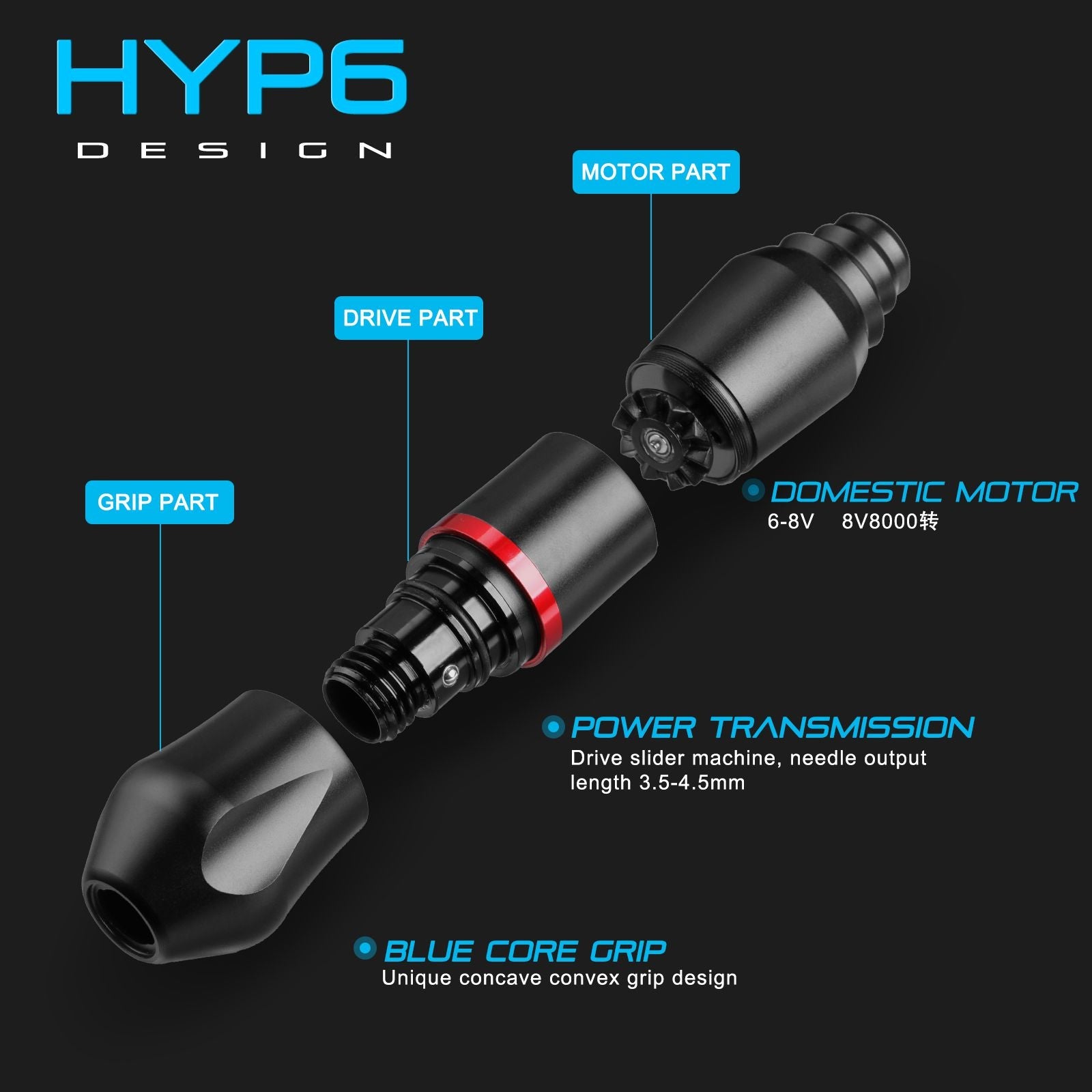 Hawink Wireless Beginner Tattoo Machine Pen Kit With Battery