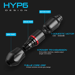 Hawink Wireless Beginner Tattoo Machine Pen Kit With Battery
