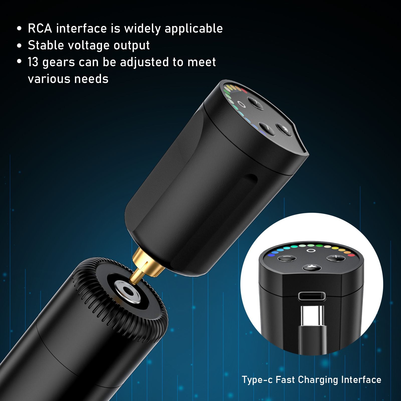 Wireless Tattoo Battery 1400mAh for RCA Tattoo Machine Pen