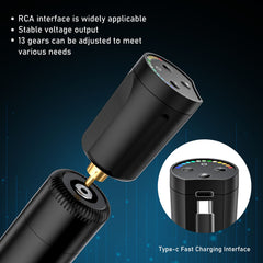 Wireless Tattoo Battery 1400mAh for RCA Tattoo Machine Pen