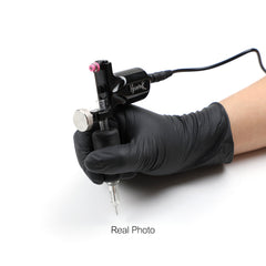 Hawink Tattoo 100Pcs Black Nitrile Disposable Tattoo Latex Gloves Small Size S M L - Hawink