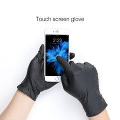 Hawink Tattoo 100Pcs Black Nitrile Disposable Tattoo Latex Gloves Small Size S M L - Hawink