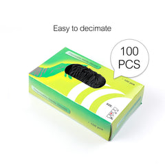 Hawink Tattoo 100Pcs Black Nitrile Disposable Tattoo Latex Gloves Small Size S M L - Hawink