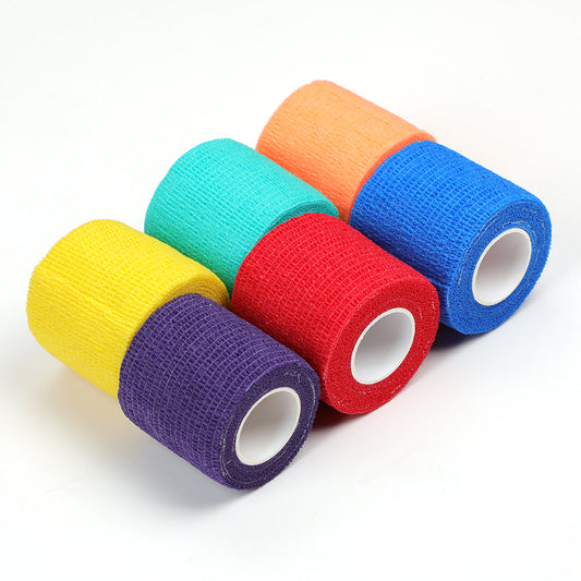 HAWINK Non Woven Tattoo Grip Bandage colorful Professional  cohesive elastic bandage 6pcs/box