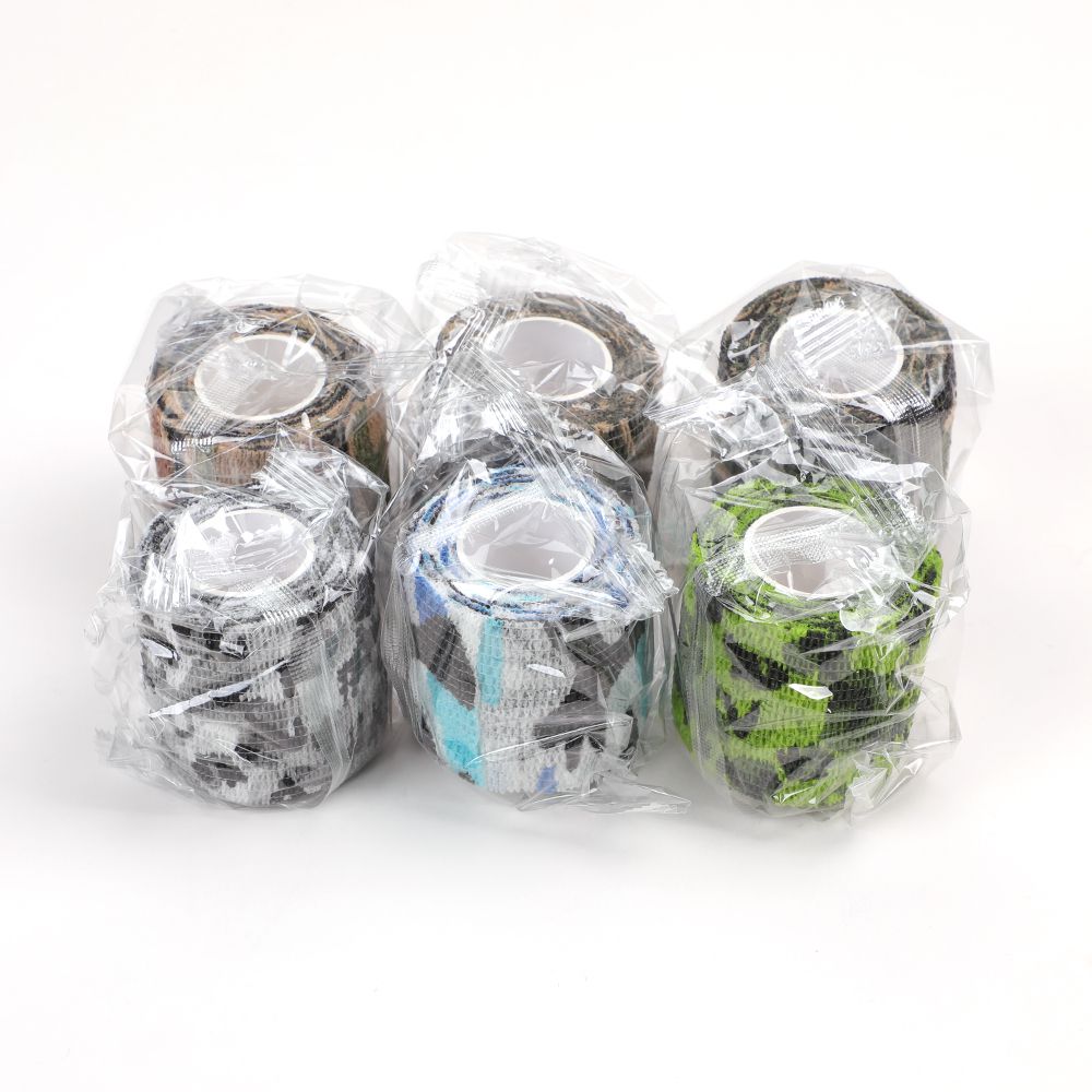 Tattoo Grip Bandage Non-Woven Self Adhesive Elastic Bandage Wrap Camo Color 6Pcs/box 