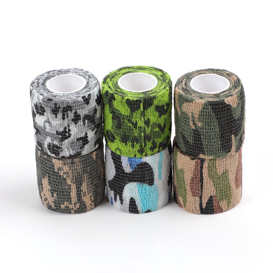 Tattoo Grip Bandage Non-Woven Self Adhesive Elastic Bandage Wrap Camo Color 6Pcs/box 