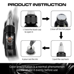 HAWINK 28 Colors Tattoo Ink Set Pigment Kit 1/2 oz (15ml)
