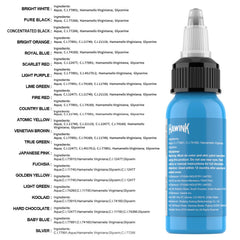 HAWINK 21 Colors Tattoo Ink Set Pigment Kit 1 oz (30ml)
