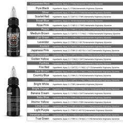 HAWINK 28 Colors Tattoo Ink Set Pigment Kit  1 oz (30ml)