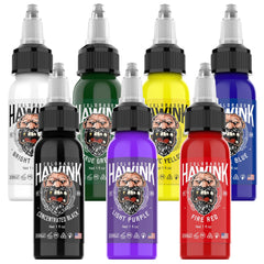 HAWINK 7 Colors Tattoo Ink Set Pigment Kit 1 oz (30ml)